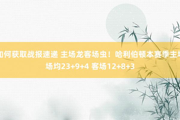 如何获取战报速递 主场龙客场虫！哈利伯顿本赛季主场场均23+9+4 客场12+8+3